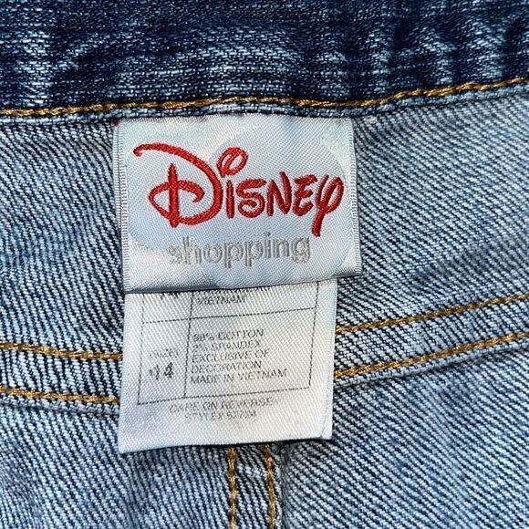 Y2K Vintage Disney Mickey Mouse Wide Leg Baggy Jeans 14 - Picture 7 of 12